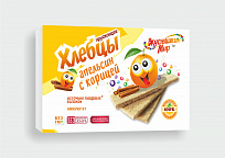 Хлебцы хрустящие Апельсин с корицей * 100 гр